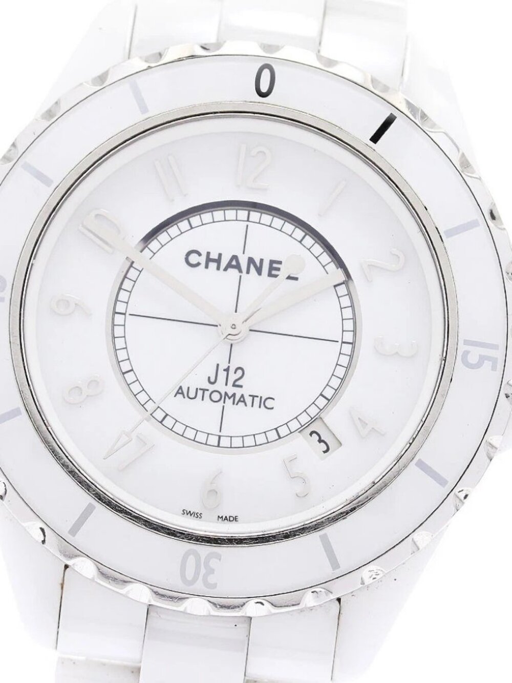 CHANEL J12 H2981 White Ceramic white Dial Automatic Men's Watch_882784